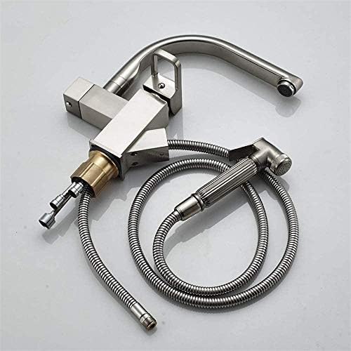 Mitigeur cuisine extractible chromé double jet pour évier