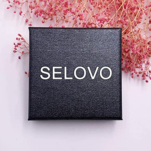 Selovo Sapphire Color Dark Navy Blue Stone Teardrop Link Tennis Bracelet For Women Silver Tone #TOP5