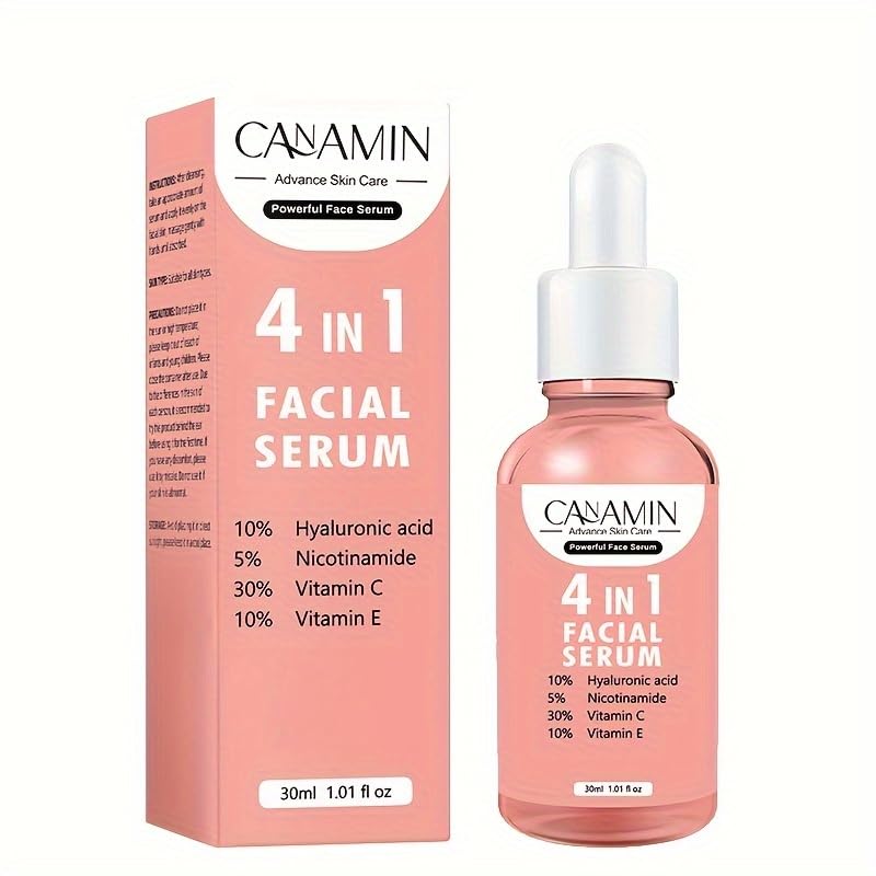 4-in-1 Vitamin C Serum for Face with 30% VC, Hyaluronic Acid...