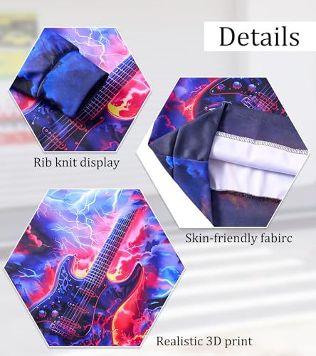 Image of Belovecol Boys Hoodies 3D Printed Hooded Sweatshirts with Pocket for 6-16Y | Pullover Hooded Style Pattern All-over Printed Long Sleeve Non-Fleece Soft Lightweight Tops for Kids