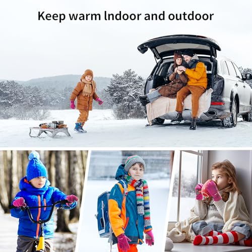 Image of Arcweg Kids Winter Gloves for Boys Girls Toddler Warm Gloves Girls Mittens