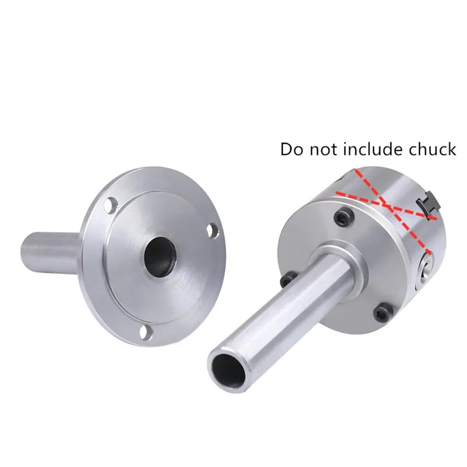 RKVKHFJ Lathe Flange k11, k12, k72 Homemade Lathe 80 Chuck 100 Chuck 18mm-22mm Through Hole Shaft core Hardened Hard(100mm Flange)