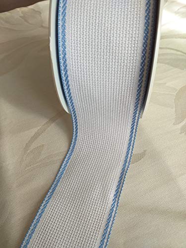 NASTRIFICIO ROSSI SAS Cinta de tela Aida PRIMULA 52 mm 2,5 m (208 azul) Cover