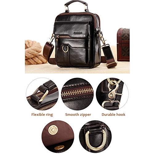 NIYUTA Uomo Borse a Spalla Casuale Tela Borsa a