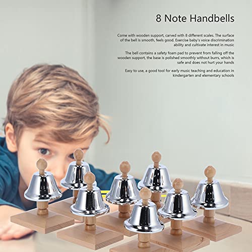 8 Stks Hand Bells Set, 8 Note Handbells Aluminium Percussie Muzikale Party Instrument voor Kinderen - Image 4