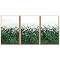 SIGNWIN 3 Piece Framed Canvas Wall Art Landscape with Trees Canvas Prints Home Artwork Decoration for Living Room,Bedroom - 16