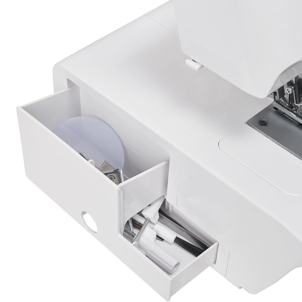 ROLD GT900 Overlock Nähmaschine mit Abfallbehälter | Bequemes Einfädeln und leistungsstarker Motor | Differentialtransport