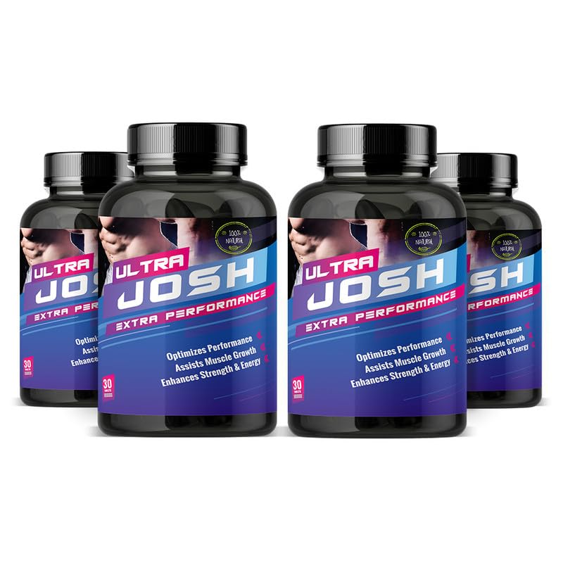 Nutrafirst Ultra Josh Tablets with Ashwagandha & Safed Musli | Advanced Formulation to Enhance Performance, Muscle Growth & Extra Strength | 30 x 4 Tablets