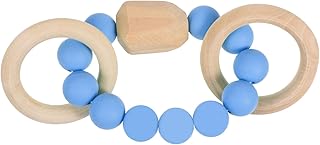 Totority 1Pc Mordedor Pulseira De Silicone Brinquedos Do Bebê Pulseira Molar Mordedor Infantil Mordedor Pulseira Crianças Brinquedo Mordedor Bebê Brinquedo Calmante Cuidados Criança Azul