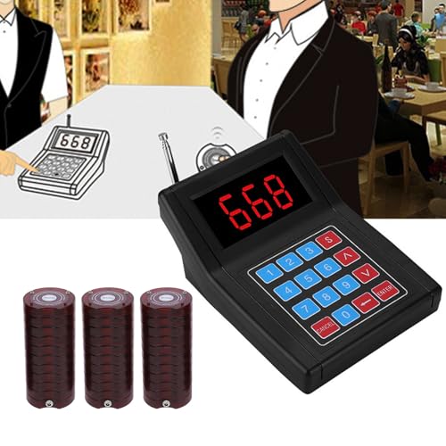 Trådlöst Personsökningssystem med 30 Coaster och Sändare (EU)