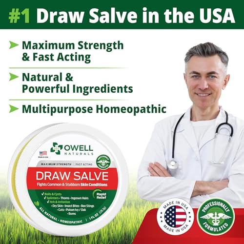 Owell Naturals 83827100252 Drawing Salve Ointment 1Oz, Ingrown Hair Boil thumb #3