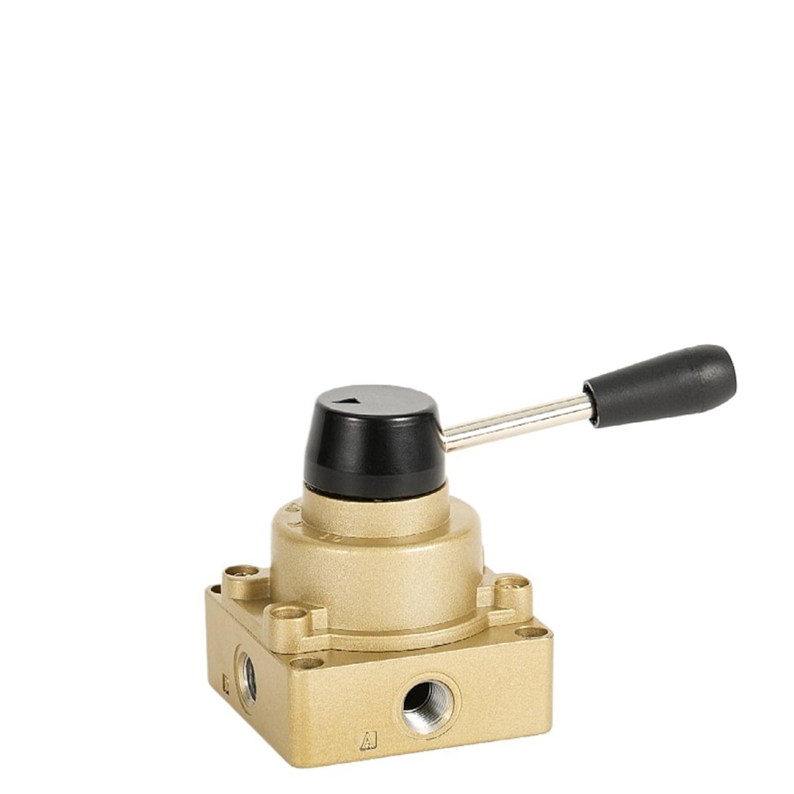Vanne manuelle HV-04 distributeur pneumatique rotatif pour vérin d'air