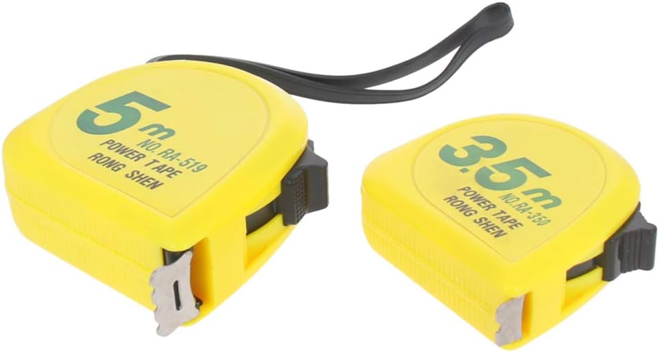 Utoolmart Tape Measure Set,Steel Retractable Professional Tape,Metric Scale，Plastic Case Measuring Tape 1 Pcs