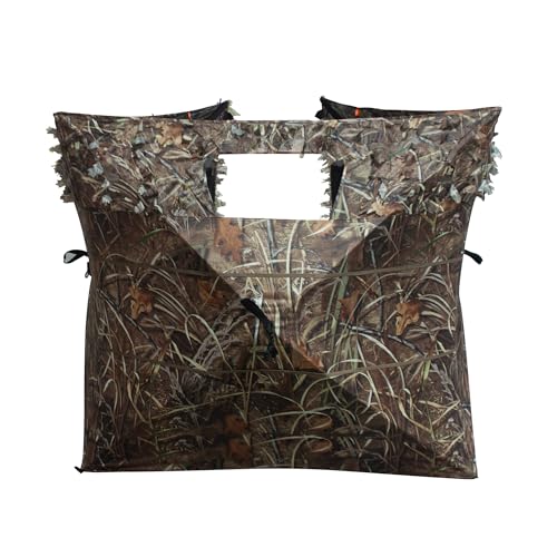 THUNDERBAY Turkey Pop up 3 Panels Hunting Ground Blind, Portable Quick Setup Lightweight 3 Sided Deer Blind