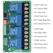 Badafaci Relay Module, 4 Channel 30A High Low Level Current Relay with Optocoupler Isolation, for PLC Automation Industrial Control IoT Circuit Development (12v)