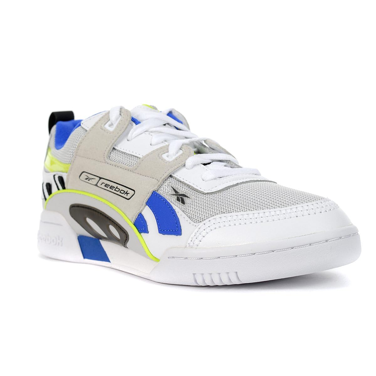 ReebokUnisex Workout Plus ATI 90s White/Black/Neon Lime Sneakers DV6283,