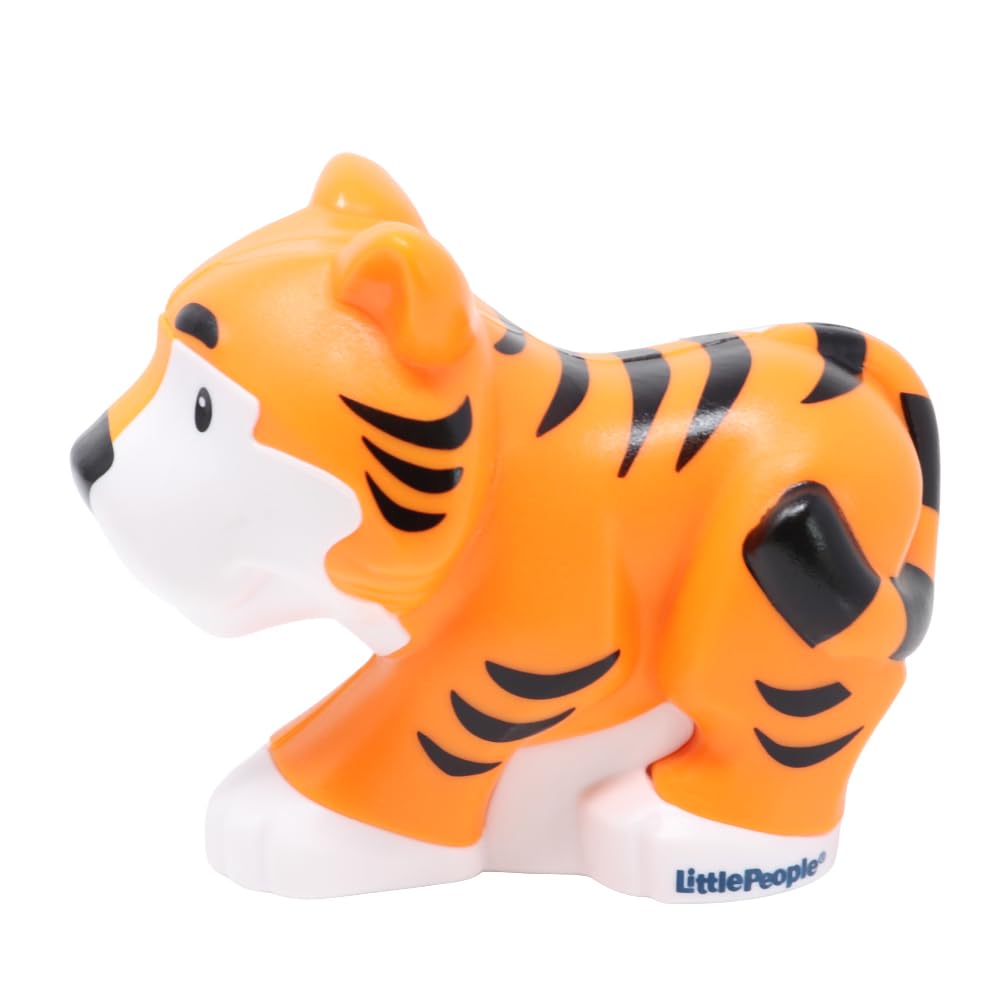 Fisher-Price Pezzo di ricambio Little People Arca di Noè Zoo Safari Jungle Animals Playset JLV11 - Figura di ricambio Tigre arancione scuro