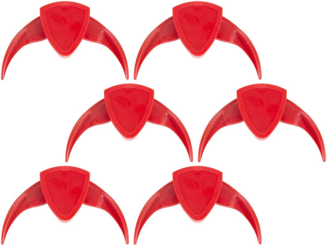 6 Piece Plastic Nut Crackers with Sawtooth Design for Nuts and Seeds