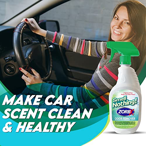 ZORBX Smell Nothing Odor Remover – Unscented & Perfume Free Odor Eliminator for Strong Odors and Smells | Advanced and Stronger Odor Neutralizer & Absorber Spray (24 FL Oz)
