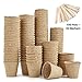 Produktbild Urban Sprout, biologisch abbaubare Töpfe / Faser-Pflanztöpfe für Setzlinge, rund, 6 cm, 100 Stück