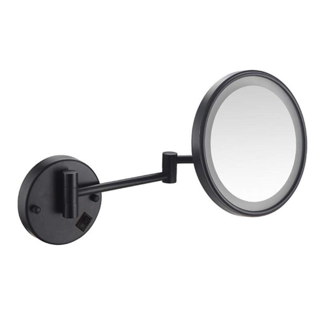Miroir cosmétique pivotant à 360° mural pour éliminer les zones d'ombre lors du maquillage