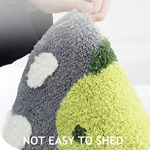 Seek4Comfortable Cute Dinosaur Bath Mat, 19.6" X 31.5" Non Slip Bathroom Rug Plush Microfiber Water Absorbent Bath Rug Mat For Kids, Shower, Bedroom (Dinosaur) #TOP3