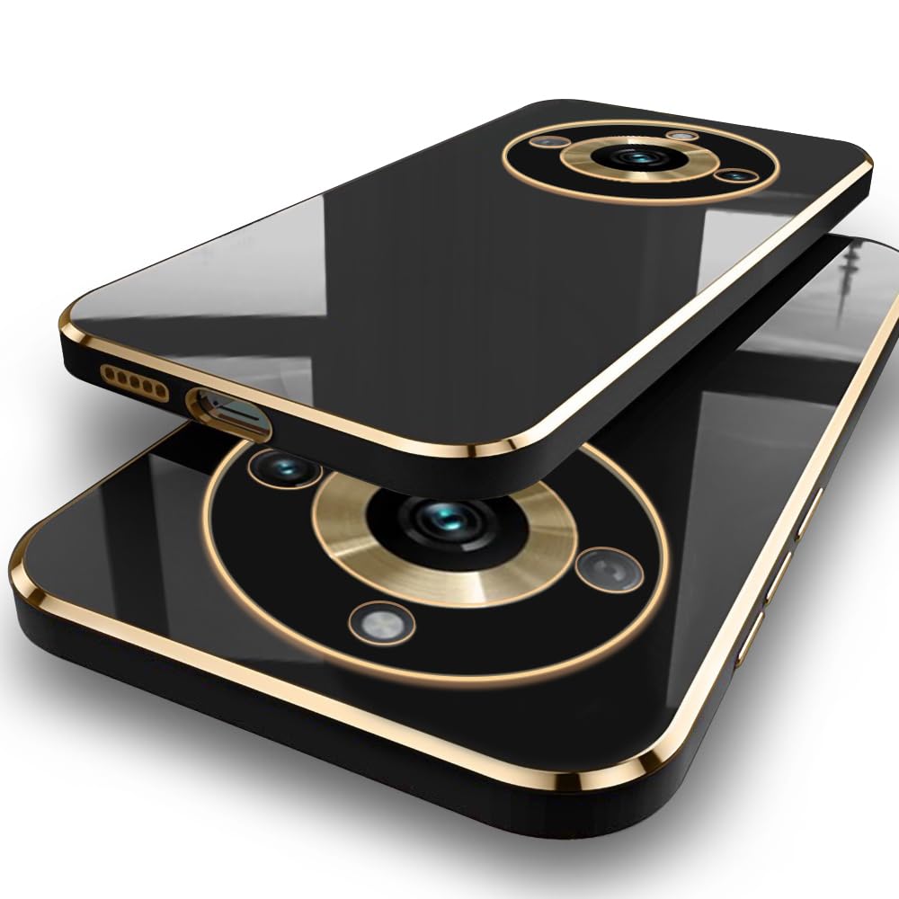 TheGiftKart TPU Luxurious Golden-Plated Back Cover Case For Realme Narzo 60 5G|Raised Lips For Camera&Screen Protection|Shockproof Design|Stylish Back Cover Case For Realme Narzo 60 5G(Black) (B0CBQ99CCL) Amazon Price History, Amazon Price Tracker