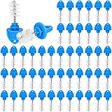 50 Pack Beer Plugs Tap Brush Beer Faucet Tap Cleaning Plug Hygiene Brush Draft Beer Tap Plug for Restaurant Home Party Bar (Blue)