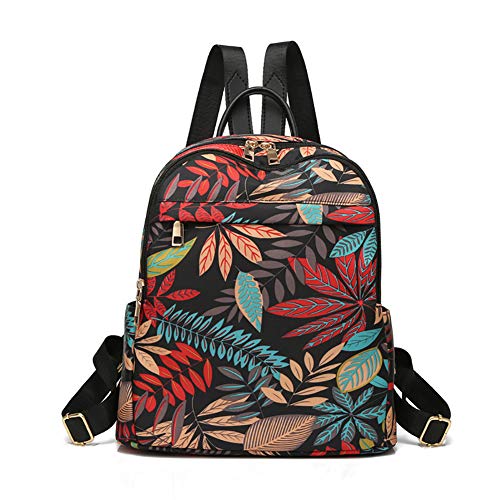 Lazeny Sac à Dos Loisir Femme Ordinateur Backpack Portable Laptop Etanche Daypack Rucksack Cartable Sac de Voyage pour Travail, Affaires, Scolaire, Sport en Plein Air, Université (Feuille d'érable) Cover