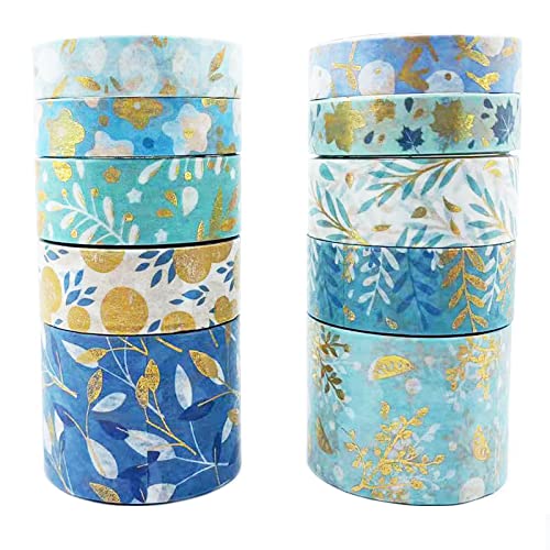 Cinta adhesiva decorativa washi tape estética para diario de balas y manualidades florales