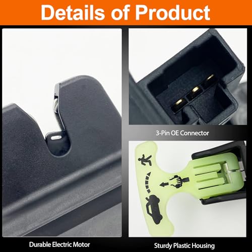 Image of Trunk Latch Compatible with 2019-2021 Camry Avalon Rear Liftgate Tailgate Lock Actuator Replace 6460006070