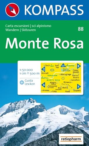 Carta escursionistica n. 88. Svizzera, Alpi