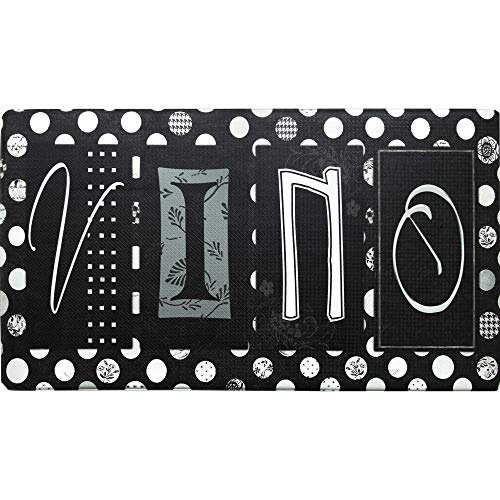 J&V TEXTILES Anti Fatigue Kitchen Mat - Kitchen Mat Cushioned Anti Fatigue, Kitchen Floor Mats Cushioned, Non Slip Waterproof Mat Standing Desk, 20x36x1/2 inches (Vino)