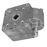 DIWARO.® | Schneckengetriebe für Markisen | 13:1 | blank | 13mm Innenvierkant | ohne Öse | Markisengetriebe