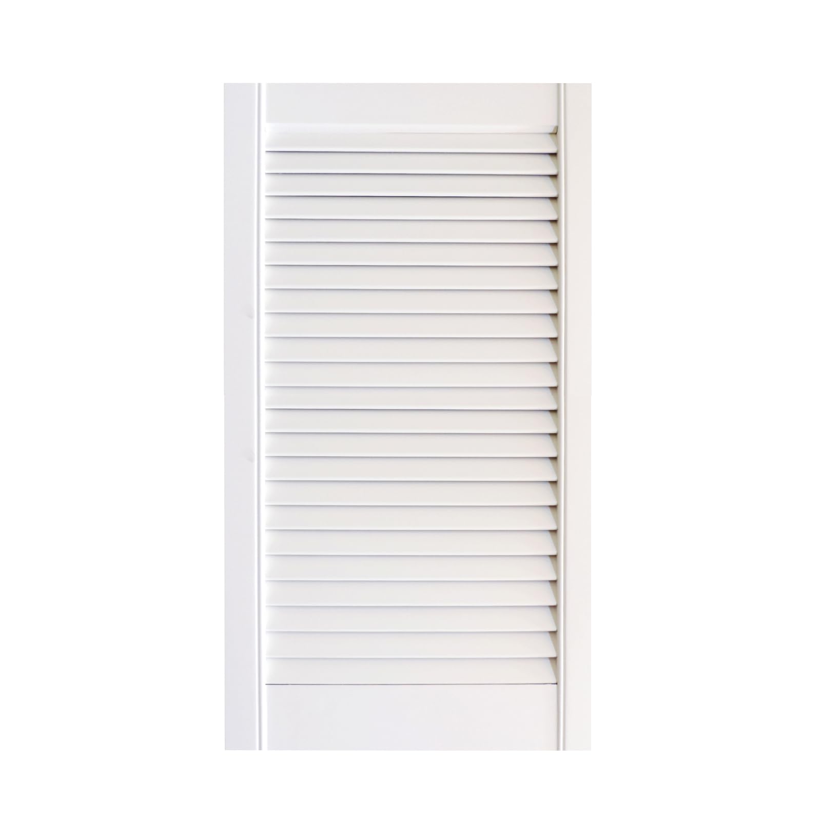 Onlywood Antine in Legno Massello - Sportello in Legno struttura a Persiana - Ante per cucina muratura o per creare mobili fai da te (bianco, 594 x 720 h. mm)