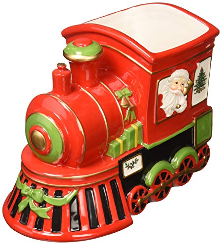 Spode Christmas Tree Train Engine, 9.75 Inch Figural Train Engine