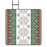 Sea Team レジャーシート 厚手 ピクニックシート 民族風 大判サイズ 軽量 防水加工 携帯便利 遠足 運動会 お花見 コンパクト収納 水洗い マット 200X200cm