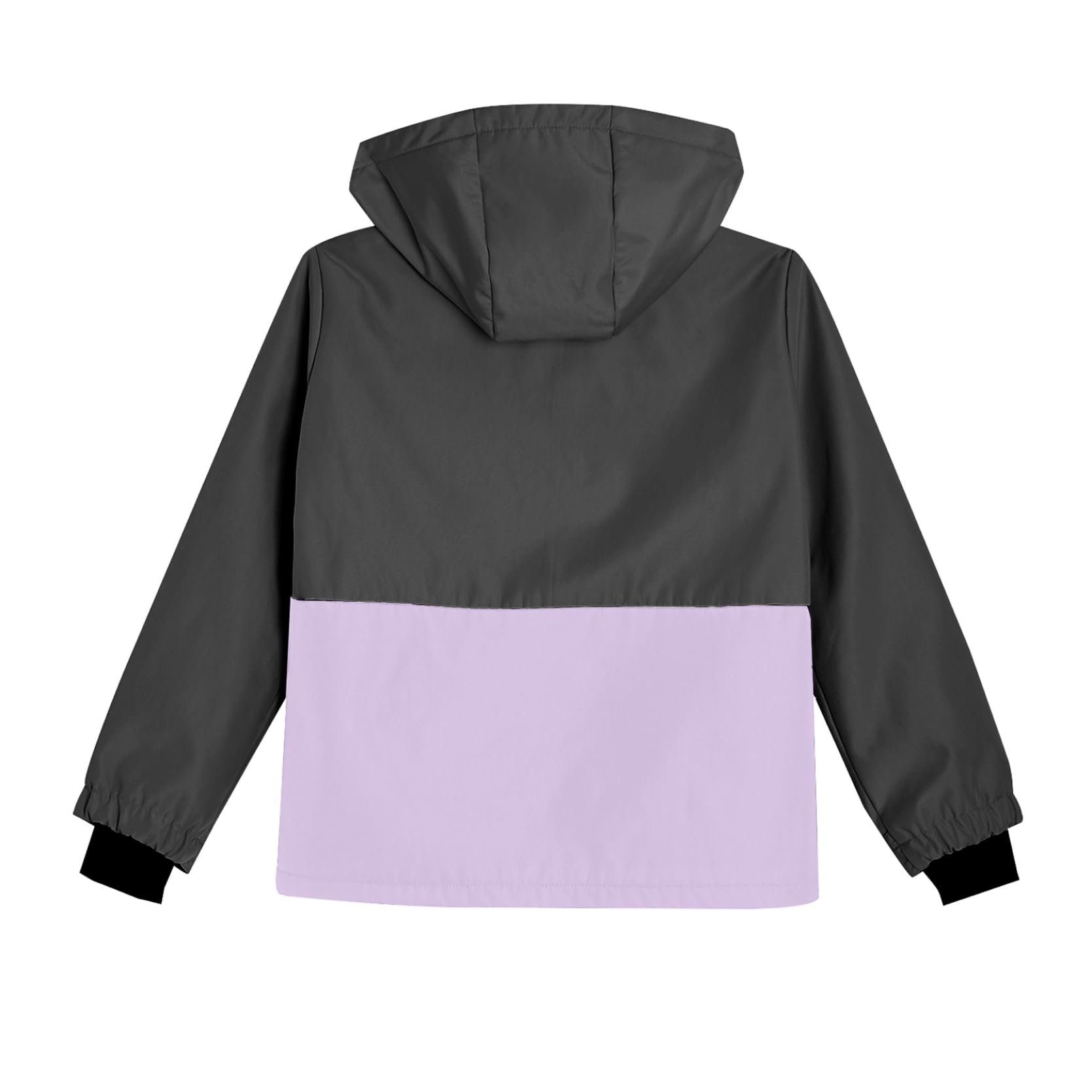 inlzdz Enfant Fille Garçon Veste de Ski à Capuche Col Montant Blouson Imperméable de Neige Manteau de Voyage En Plein Air 6-16 Ans