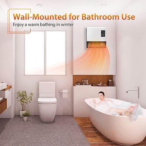Airchoice 1500W Electric Wall Heater with Stand - Energy Efficient, Timer, 3 Modes, Quick Heating for Bedroom, Bathroom, Office