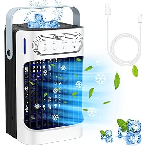 YeXhot Aire Acondicionado Portatil, 3 Velocidades Y 3 Nieblas Cover