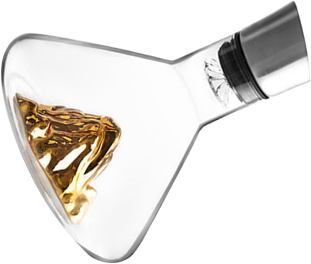 Gatuida Gold Color 1500ml Fast Wine Decanter Crystal Decanter Inclined Mouth for Home Use Household Wine Aerator Serveware