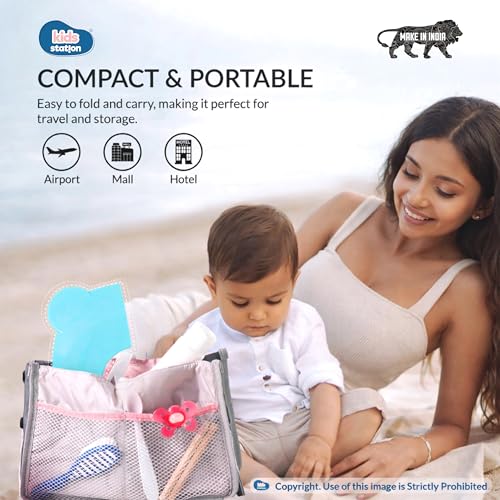 Image of Kids Station Foldable & Portable Baby Potty Training Seats-Suitable for potty training of Boys-Potty Training Seat for 1+ Year child-Travel Friendly, Easy to Carry (Blue, Foldable Potty Seat)