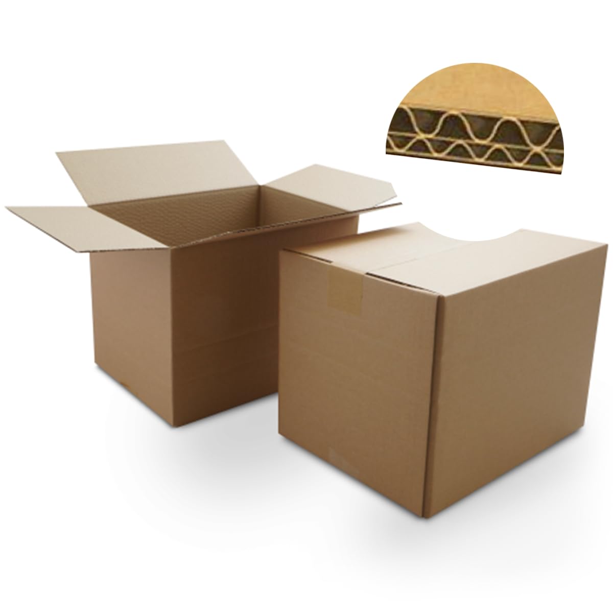 457x457x457mm Double Wall Cardboard Boxes - 18x18x18 inches Strong Cardboard Packing Postal Mail Storage Cartons Moving House Boxes For Shipping Posting (1)