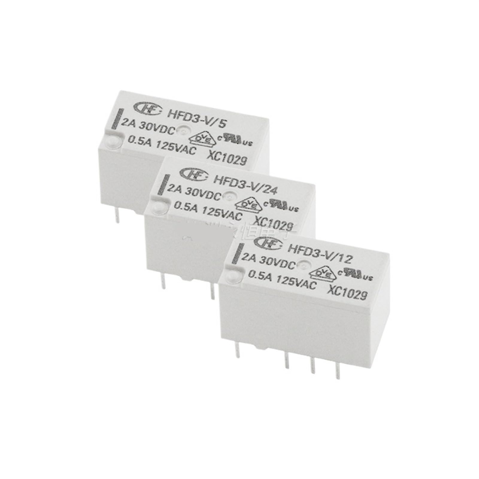 Relais de signalisation HFD3 à double bobine pour circuits imprimés - 4