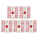 和布華 はんかてぃ～ 紅茶とハンカチ 5個セット ちょっとしたプレゼント お配り 退職 プチギフト 御礼品 (招き猫(アップルティー)×5個)