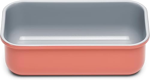 Caraway Molde de cerámica antiadherente de 1 libra, revestimiento de cerámica naturalmente resbaladiza, no tóxico, libre de PTFE ni PFOA, perfecto