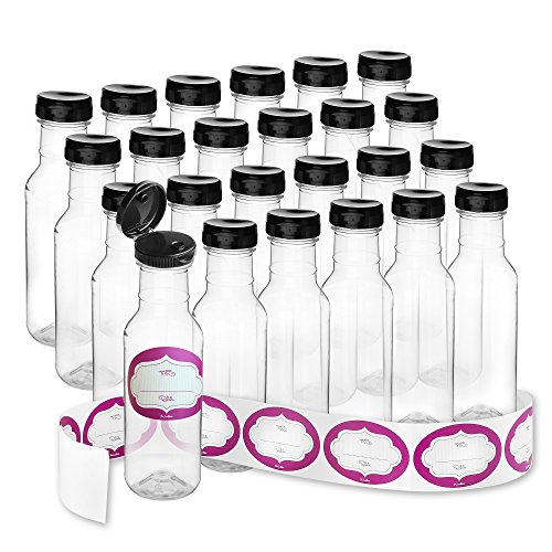Case of 12-12 Oz. Empty Sauce Bottles - Food Grade Plastic Refill Bottles With Flip-Top Caps For Easy Dispensing - Bottling Homemade Sauces, Dressings or Ketchup