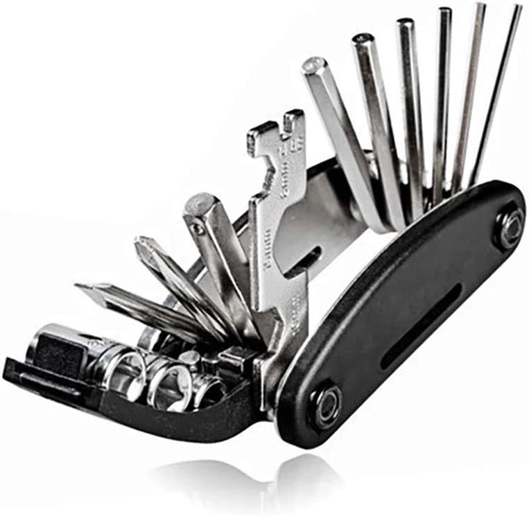 16 In 1 Bike Bicycle Tools Repairing Set Repair Tool Kit Wrench Screwdriver Chain Carbon Steel Multifunction