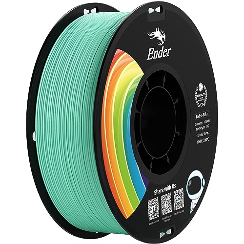 Image of Creality PLA Filament 1.75mm, Upgrade PLA+ Filament Strong Toughness No-Tangling Vacuum Packaging 3D Printing Filament Fit Most FDM 3D Printers, 1kg Spool, Accuracy + /- 0.02mm, Jade Green