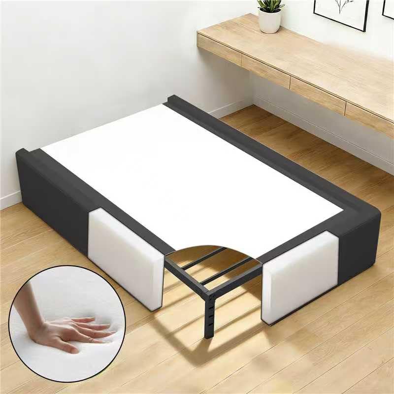 Haikfoam Cloud Bed Frame Cover for Metal Bed Frames – Queen Size Upholstered Slipcover | Cushioned Protection & Non-Slip Design (79.5"x59.5"x14",
